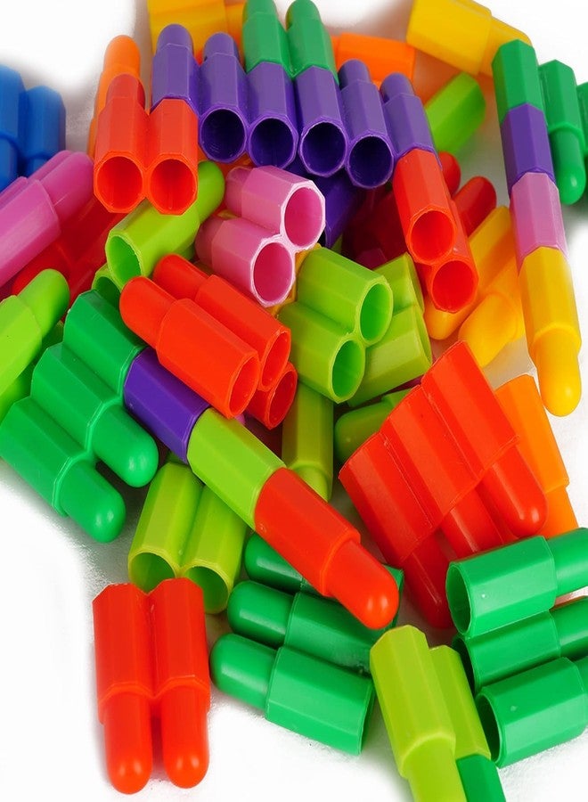 VERAT مجموعة مكعبات بناء فيرات 85 قطعة - لعبة تعليمية STEM لتنمية دماغ الطفل - لعبة ما قبل المدرسة ورياض الأطفال - Image 1